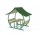16 PM Roofed Circular Picnic Table